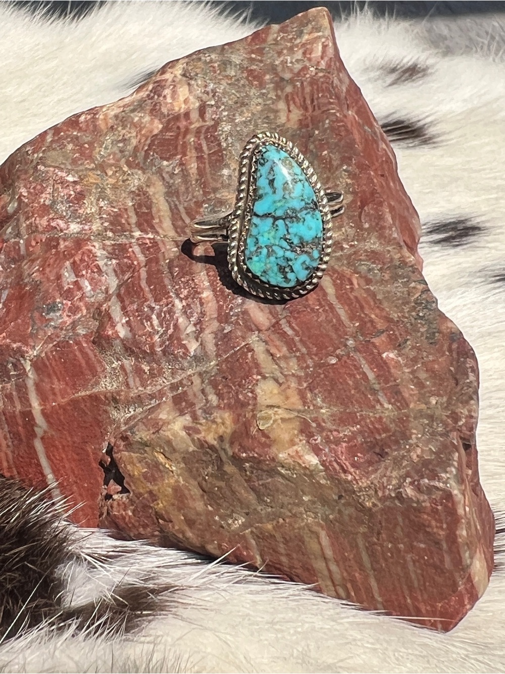 Turquoise Ring - Silver Setting